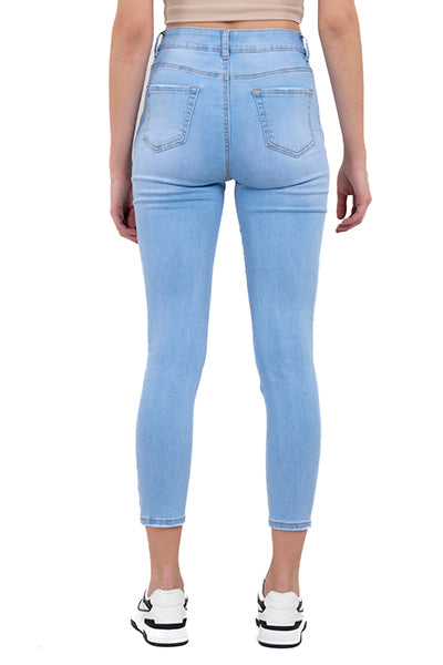 Jeans skinny destrucciones LIGHT WASH