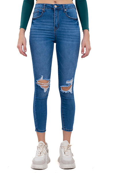 Jeans skinny destrucciones