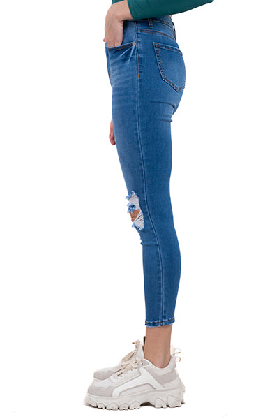 Jeans skinny destrucciones MEDIUM WASH