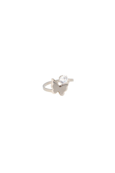 Anillo Mariposa Diamante PLATA