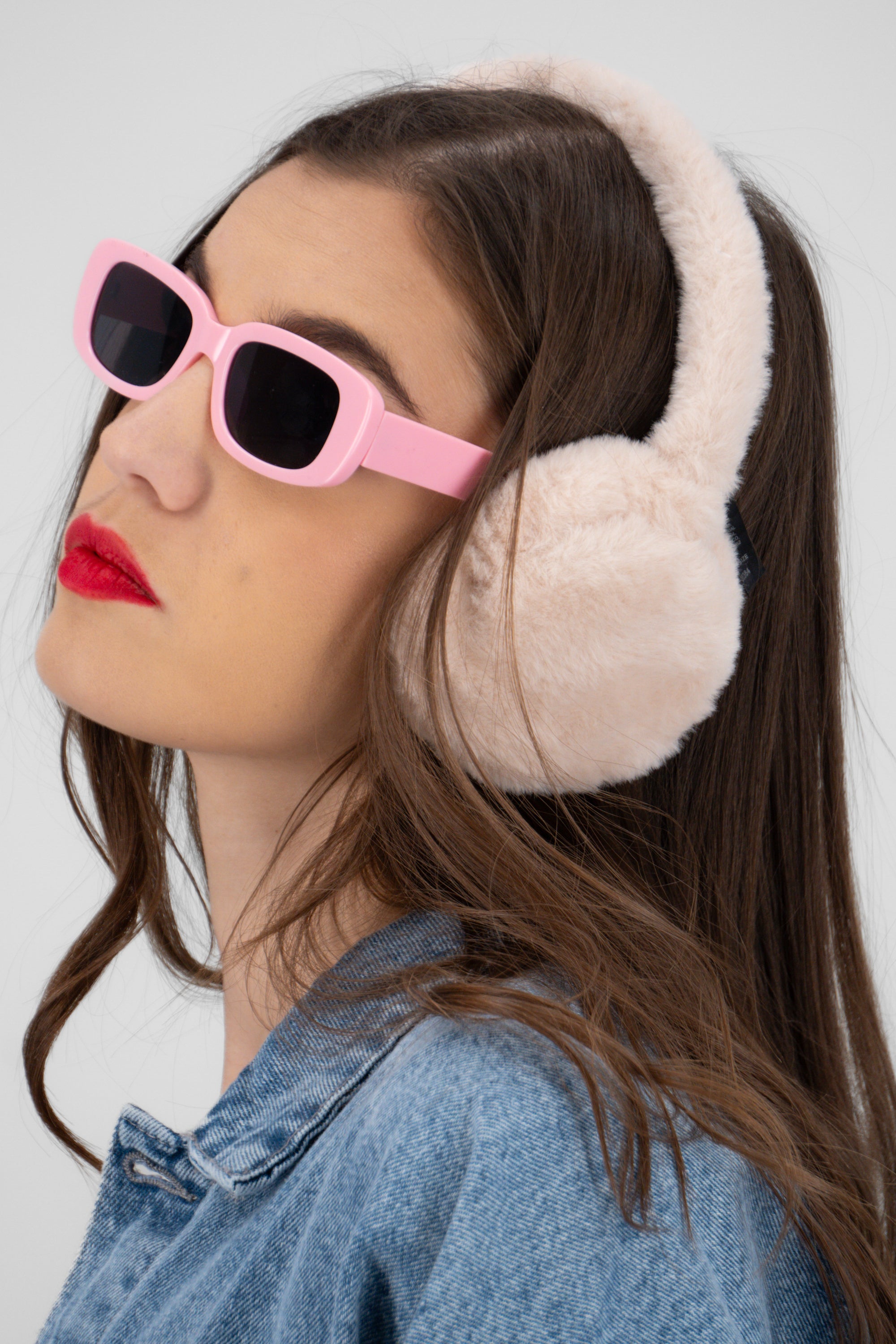 Orejeras acolchadas fluffy BEIGE