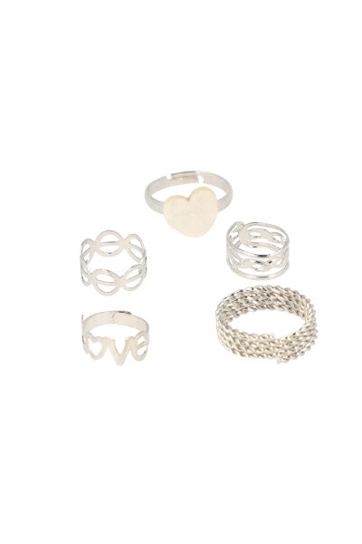 5Pr Anilllos Love BLANCO