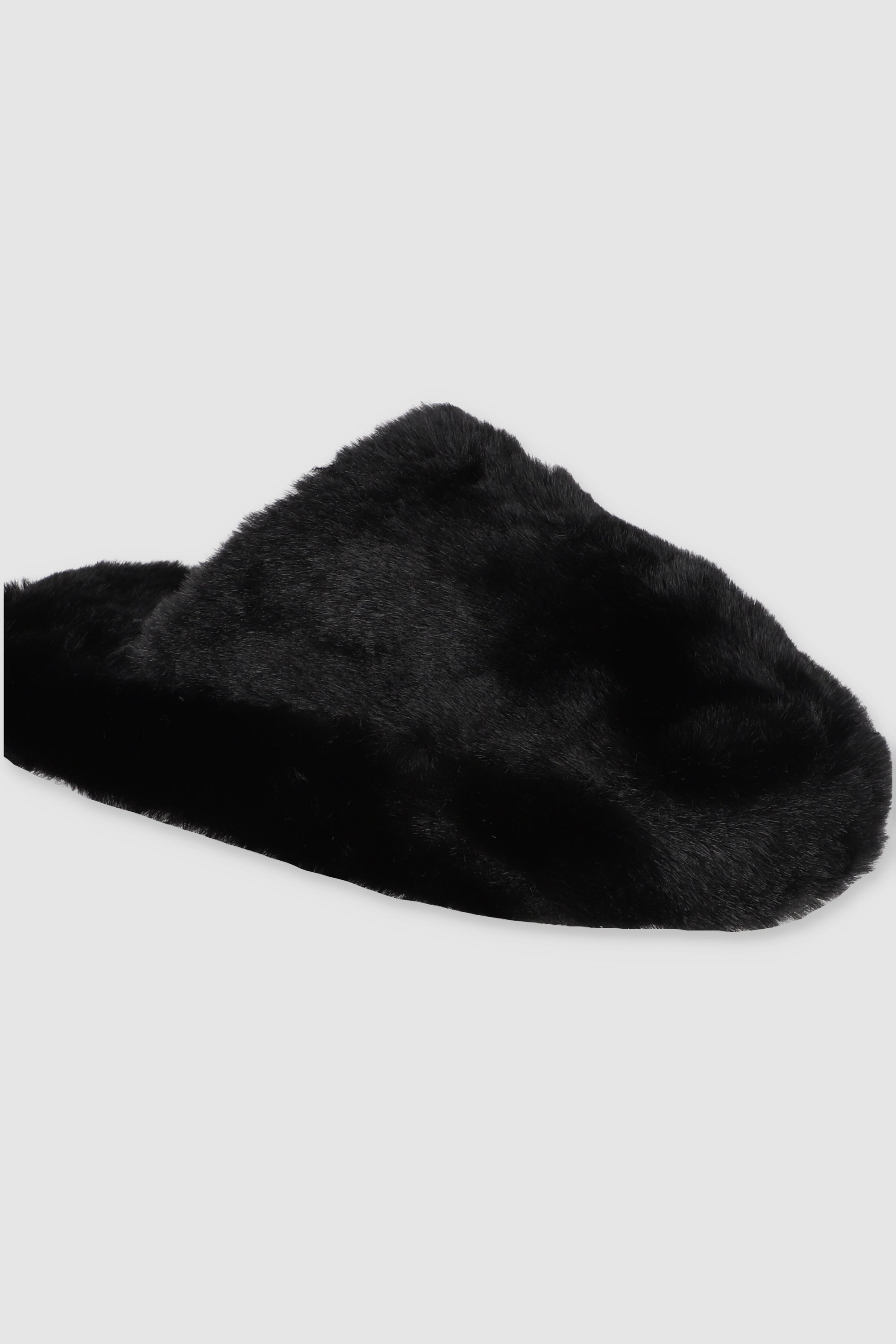 Pantuflas Suaves Peluche NEGRO