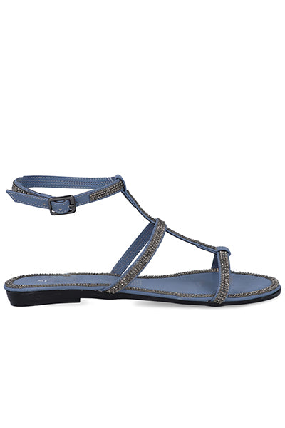 Sandalia gladiador brillos