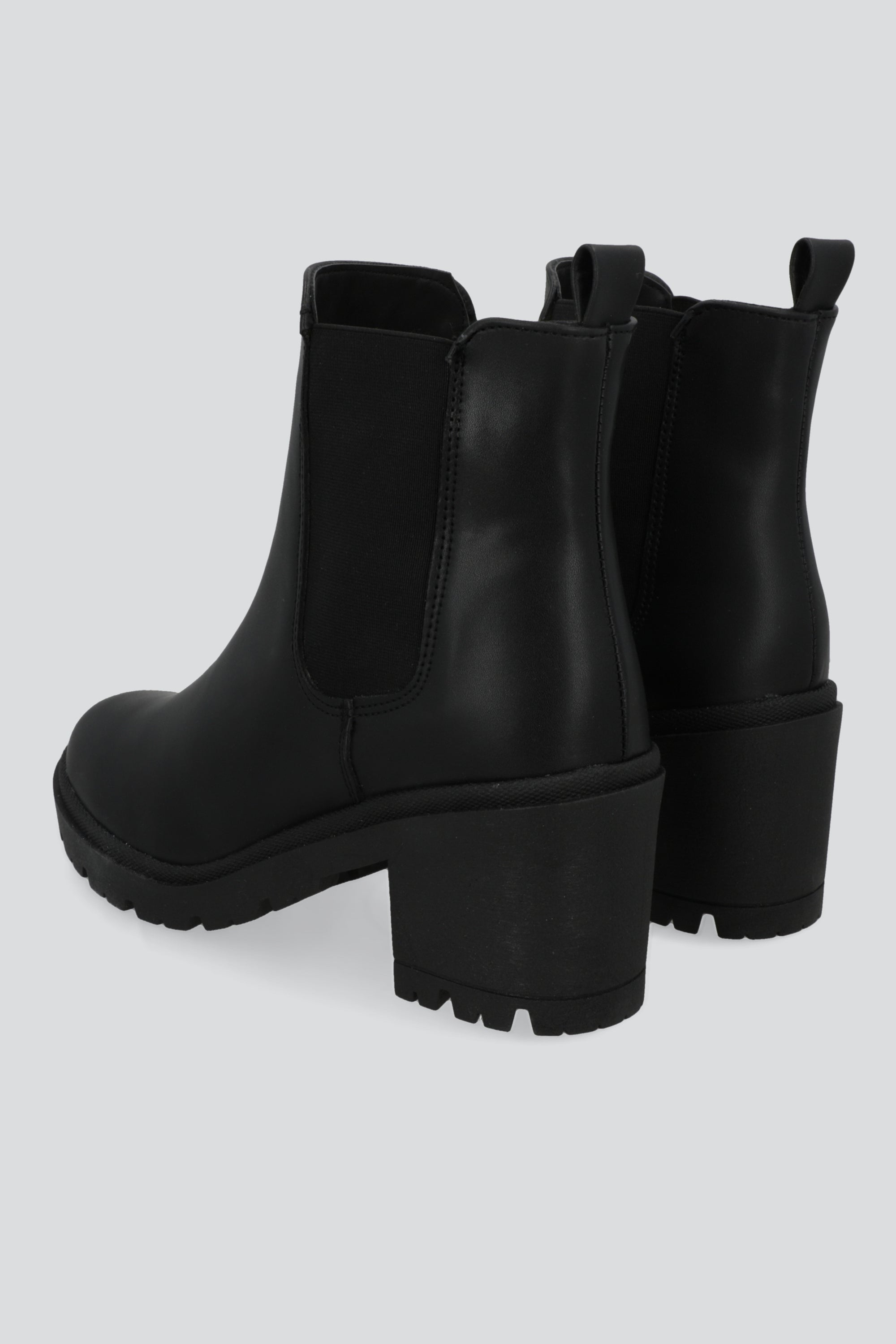 Botín Chelsea Efecto Piel Elástico NEGRO