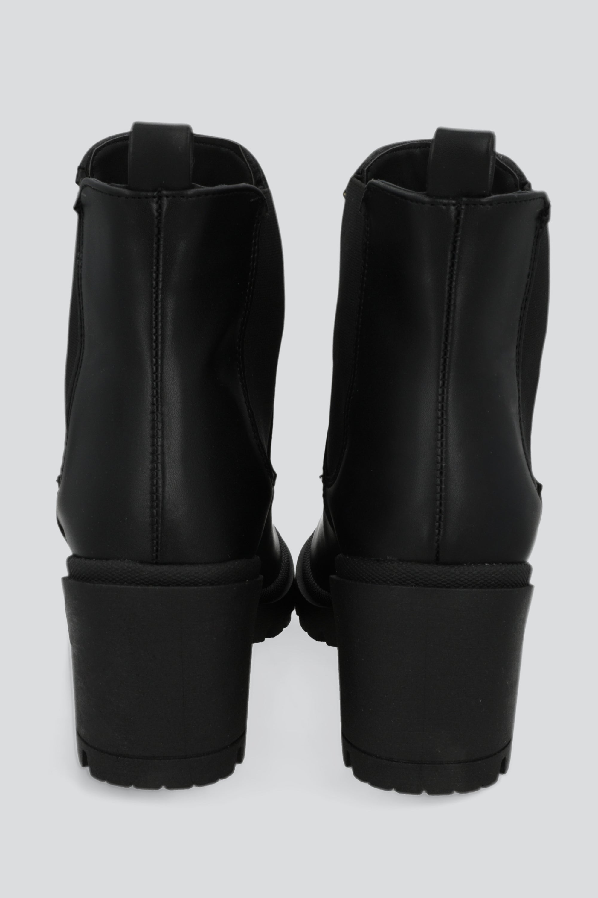 Botín Chelsea Efecto Piel Elástico NEGRO