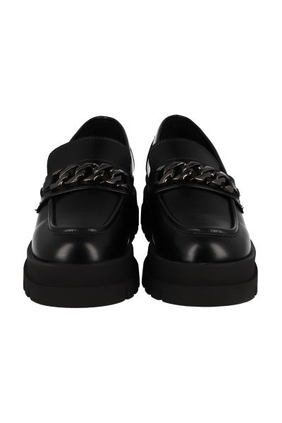 Loafer chunky cadena monocolor NEGRO