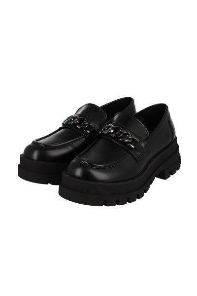 Loafer chunky cadena monocolor NEGRO