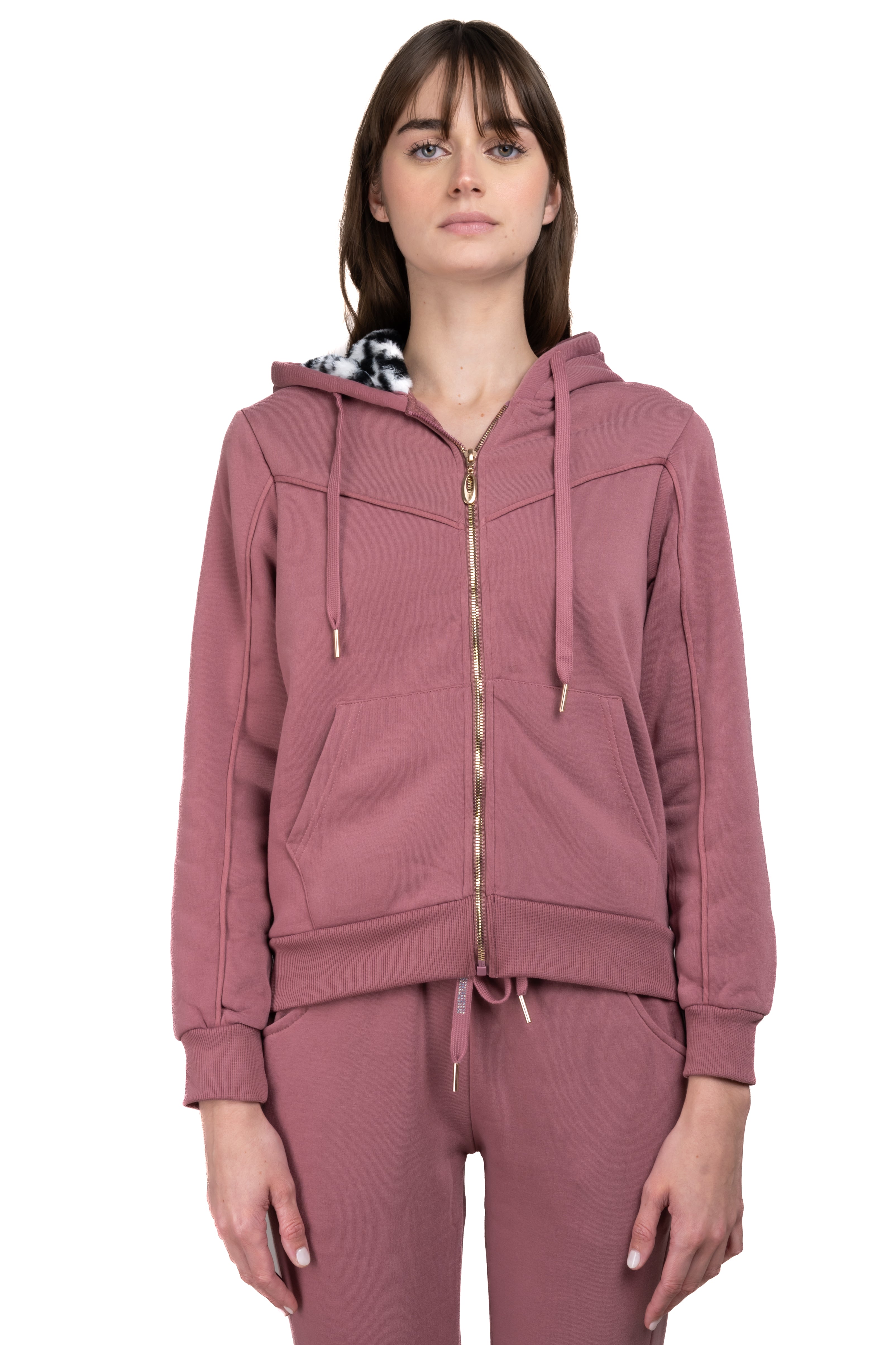 Sudadera forro peluche ROSA