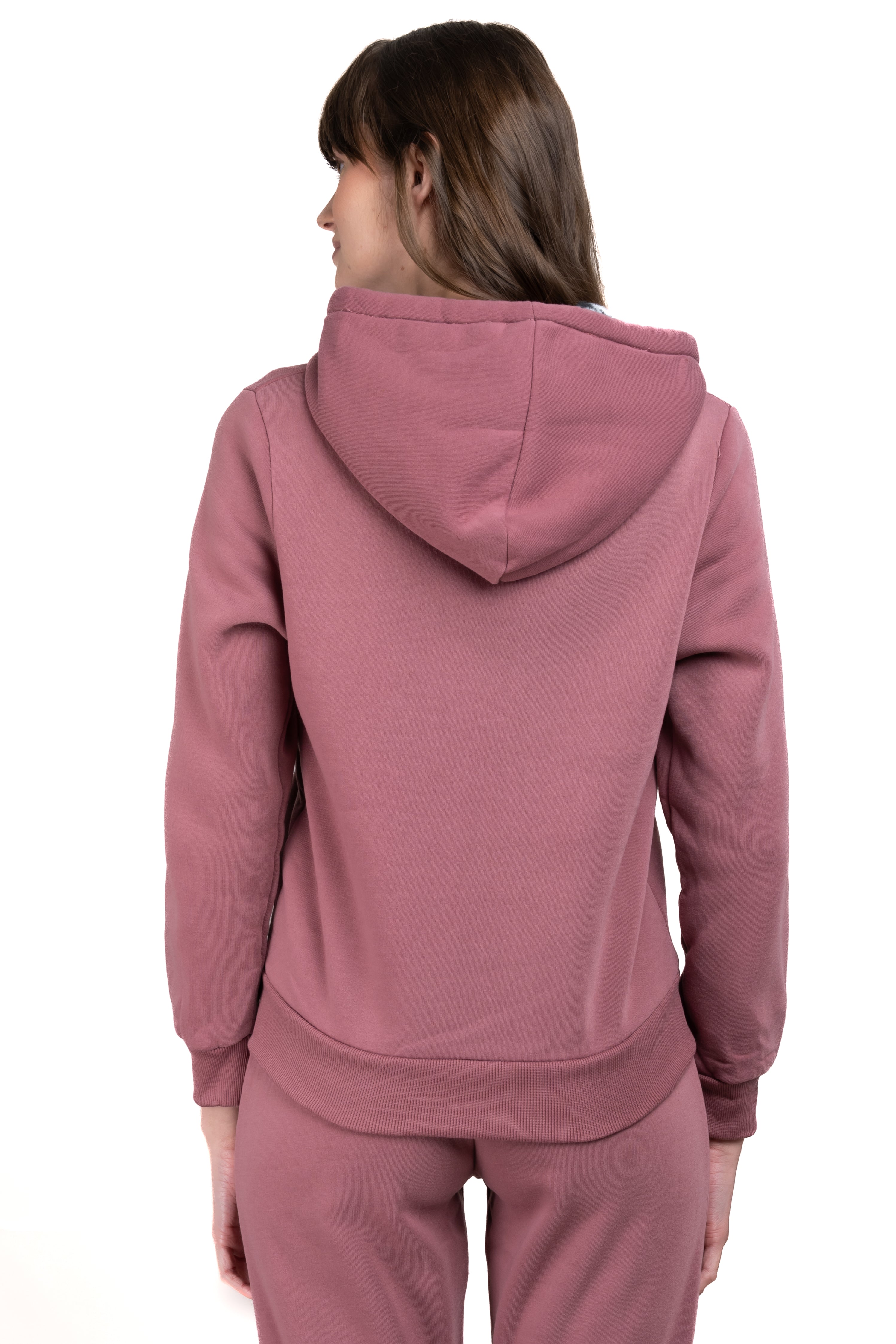 Sudadera forro peluche ROSA