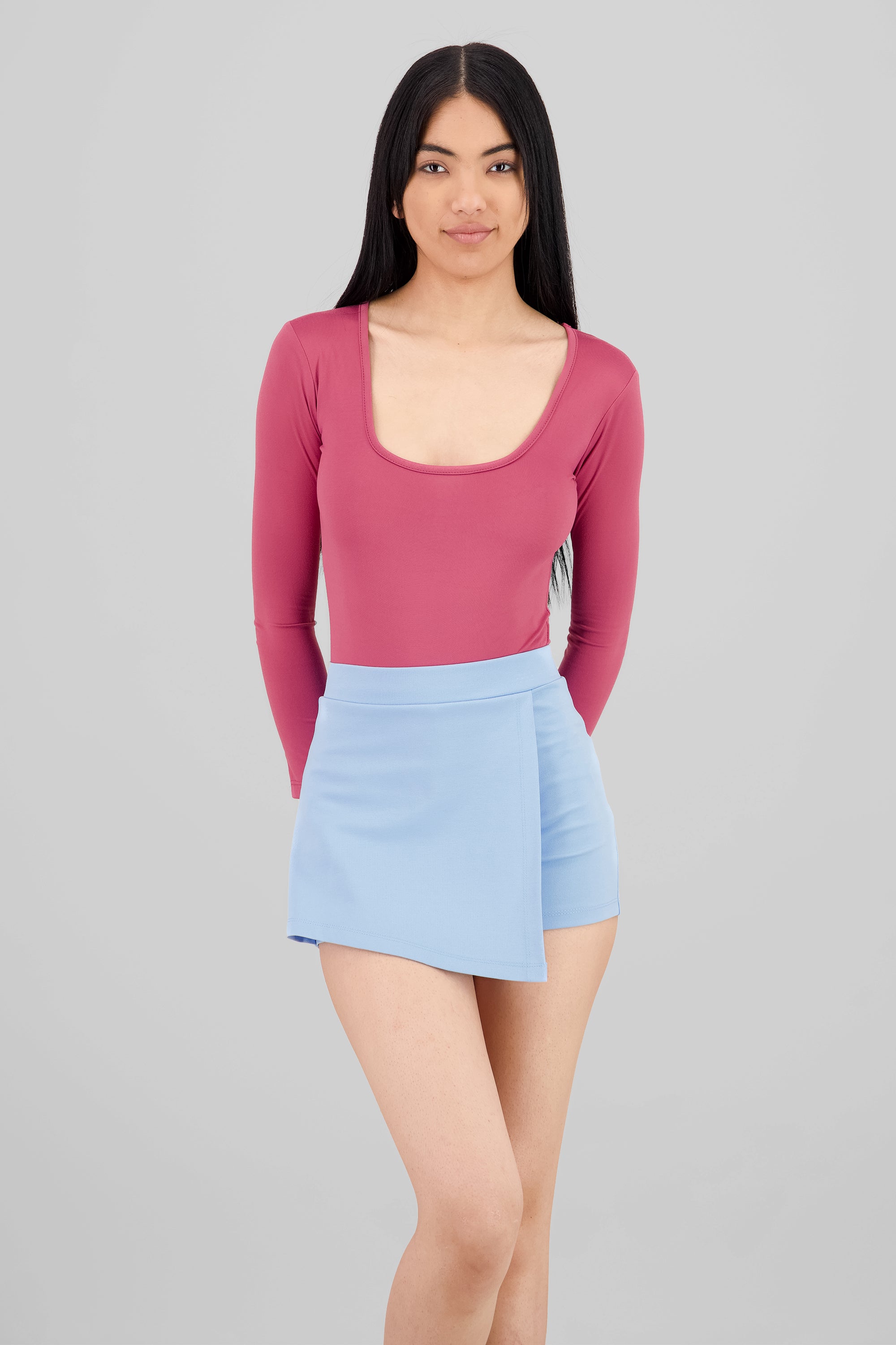 Bodysuit Liso Escote Cuadrado MAGENTA