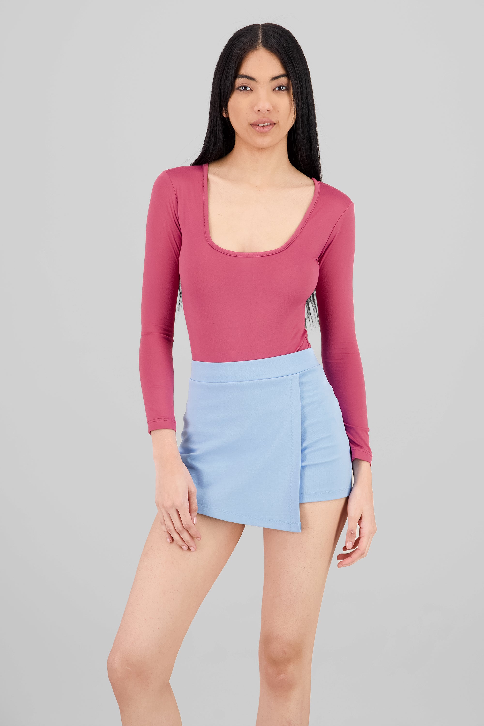 Bodysuit Liso Escote Cuadrado MAGENTA