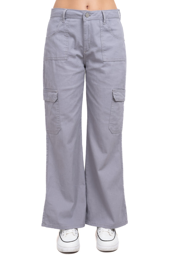 Jeans cargo wide leg