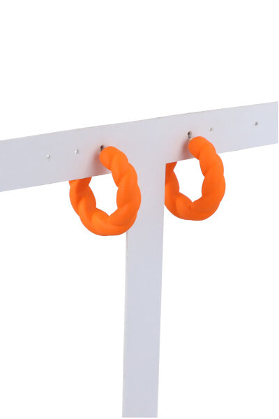 Arracadas mini twist NARANJA