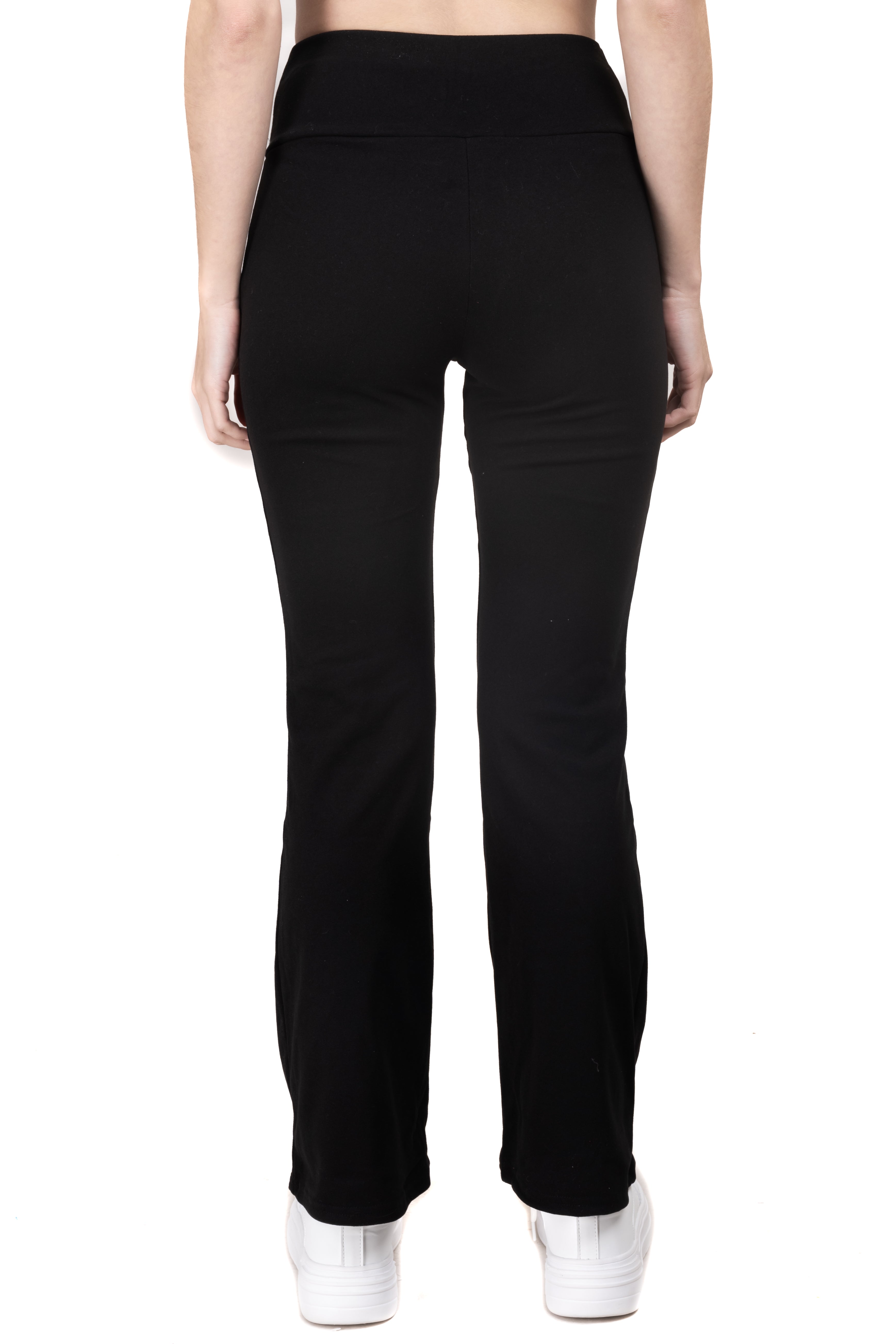 Pantalón flared cintura alta NEGRO