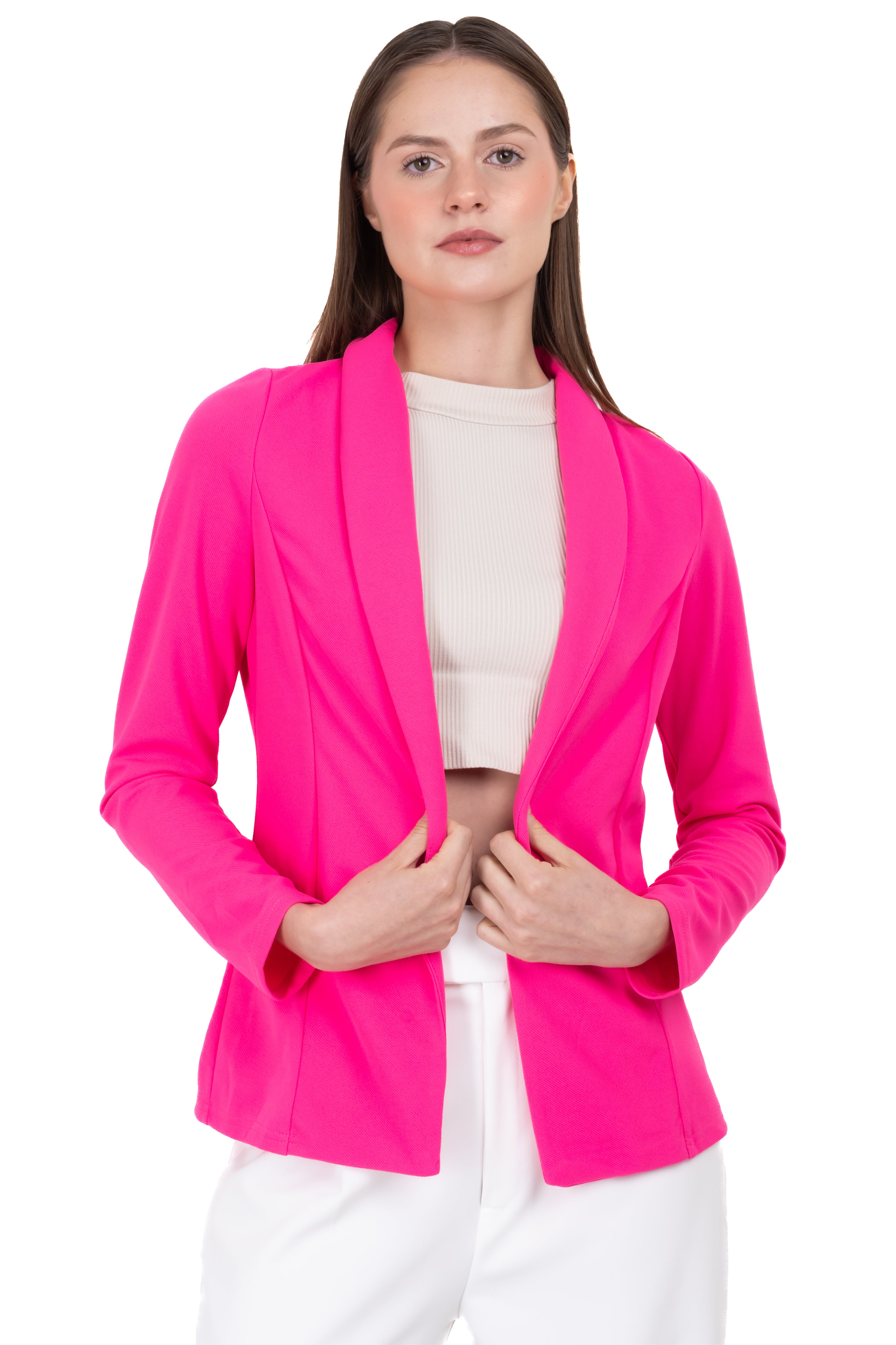 Saco liso cuello solapa FIUSHA