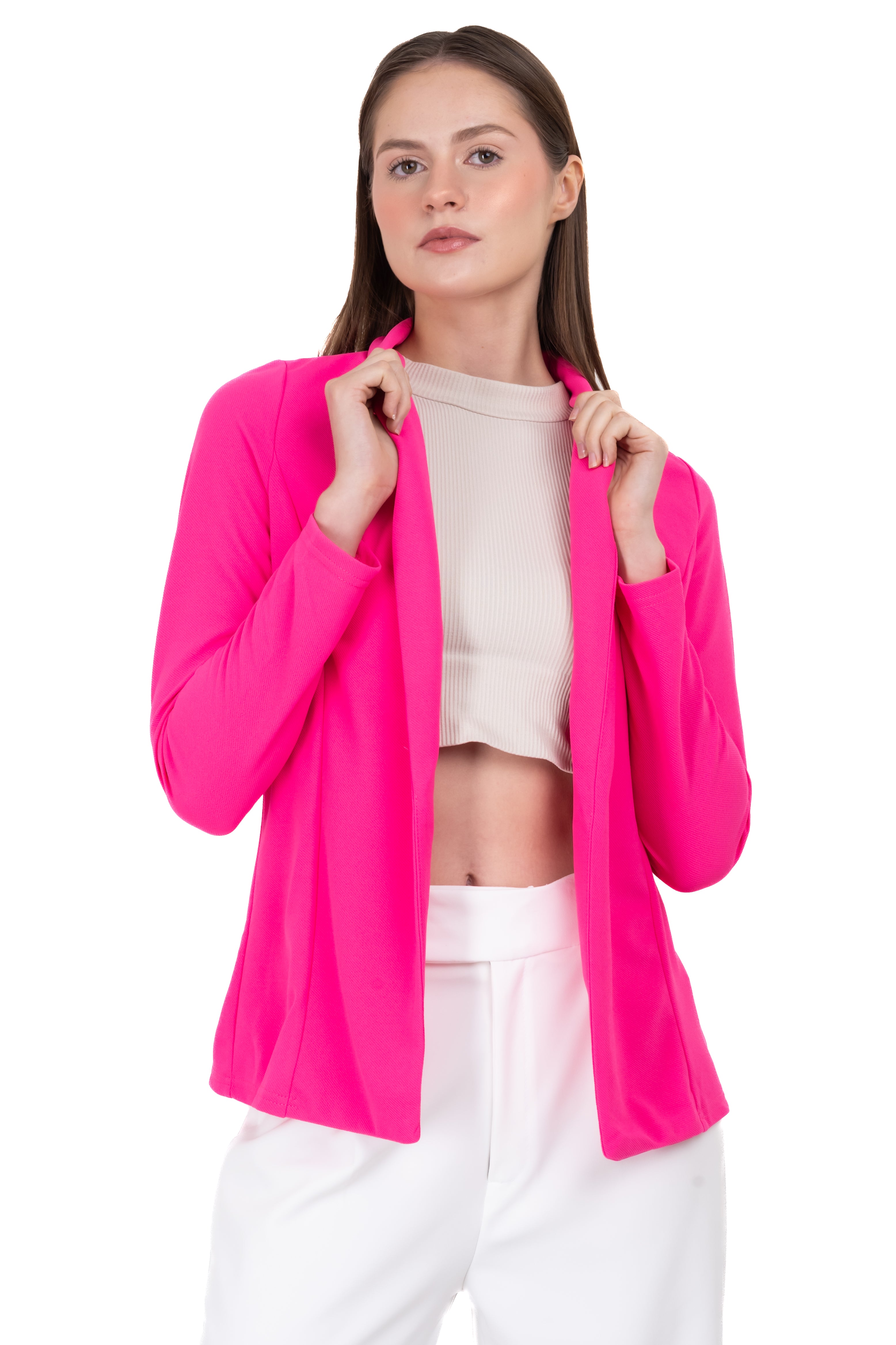 Saco liso cuello solapa FIUSHA