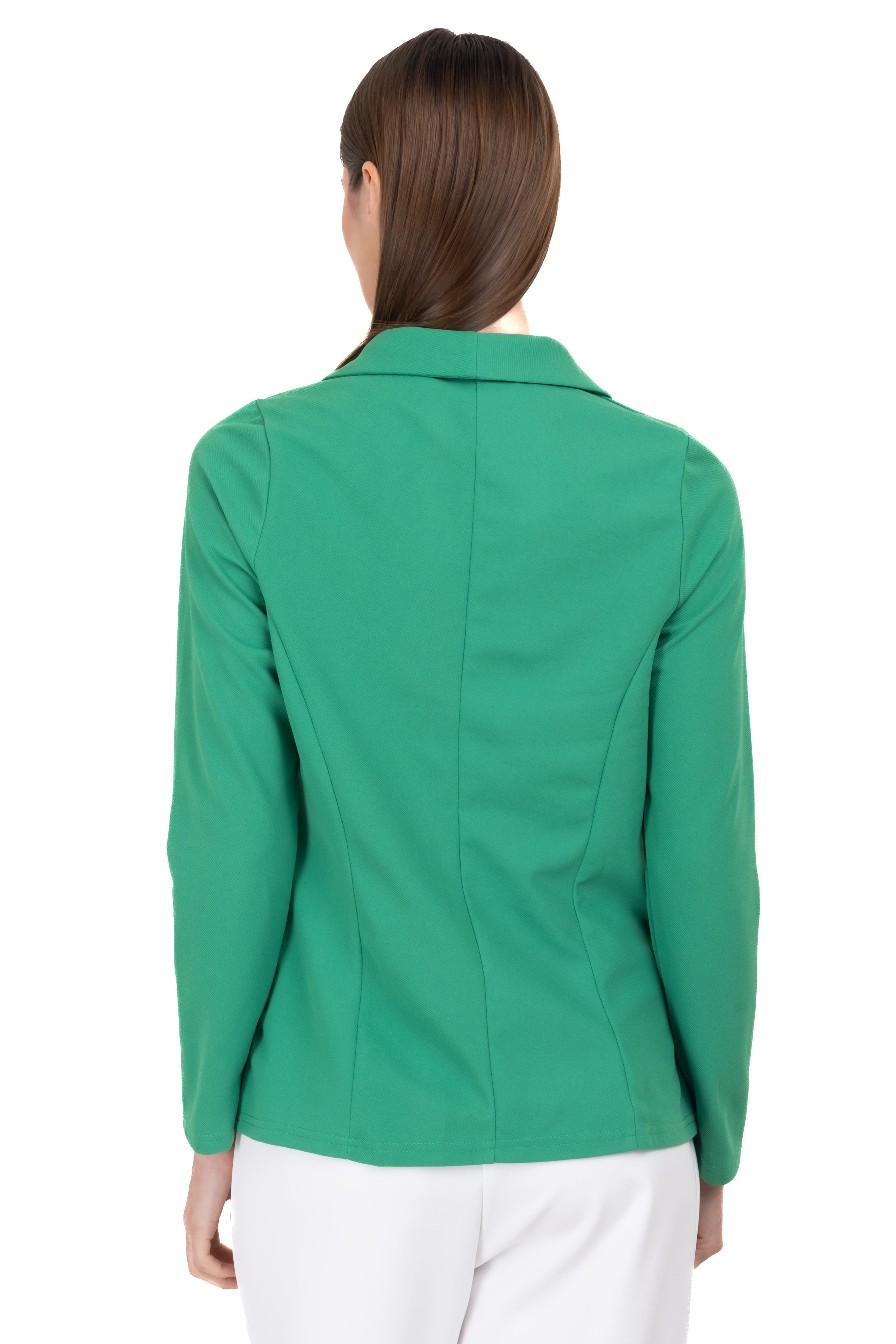 Saco liso cuello solapa VERDE