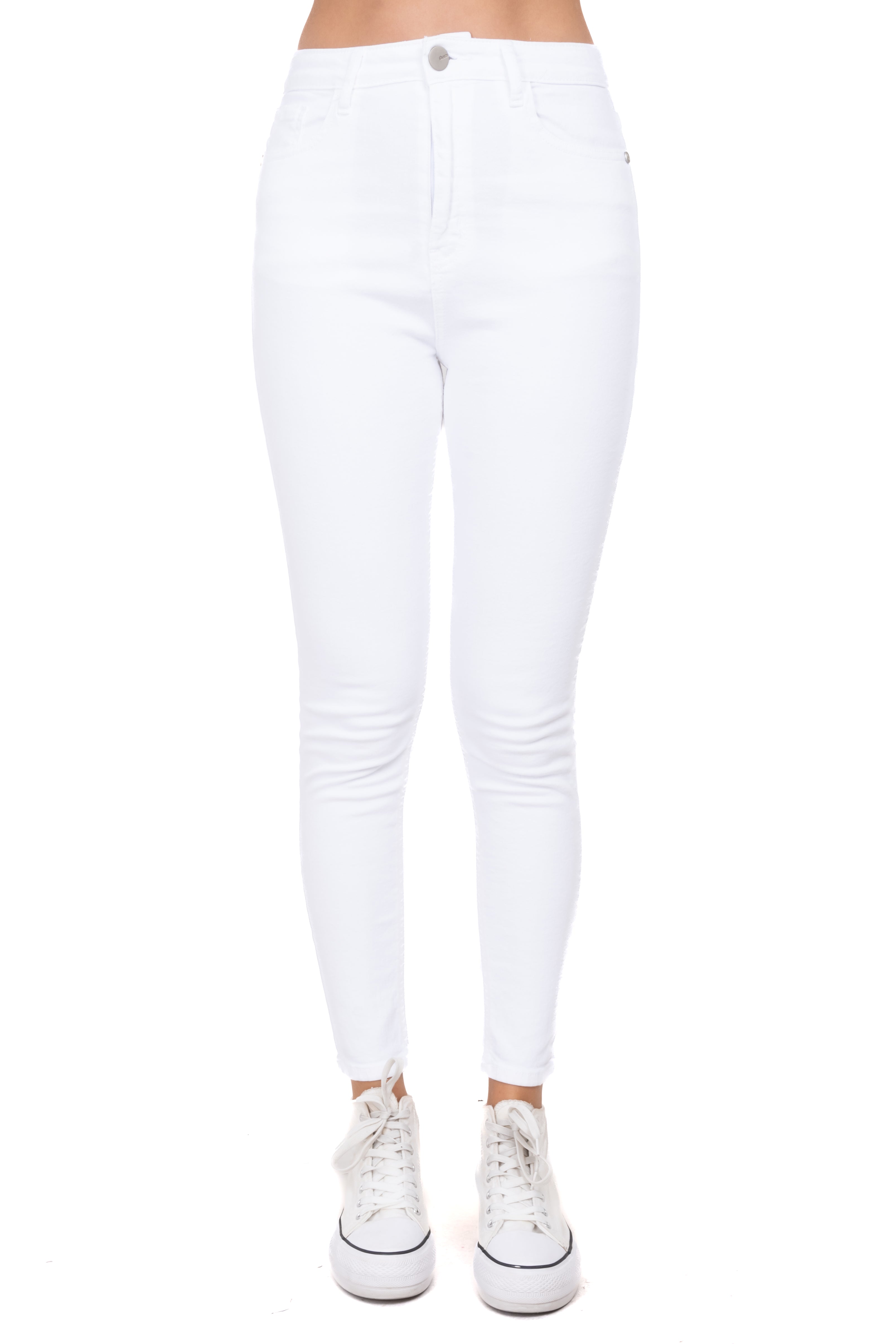 Jeans skinny cintura alta BLANCO