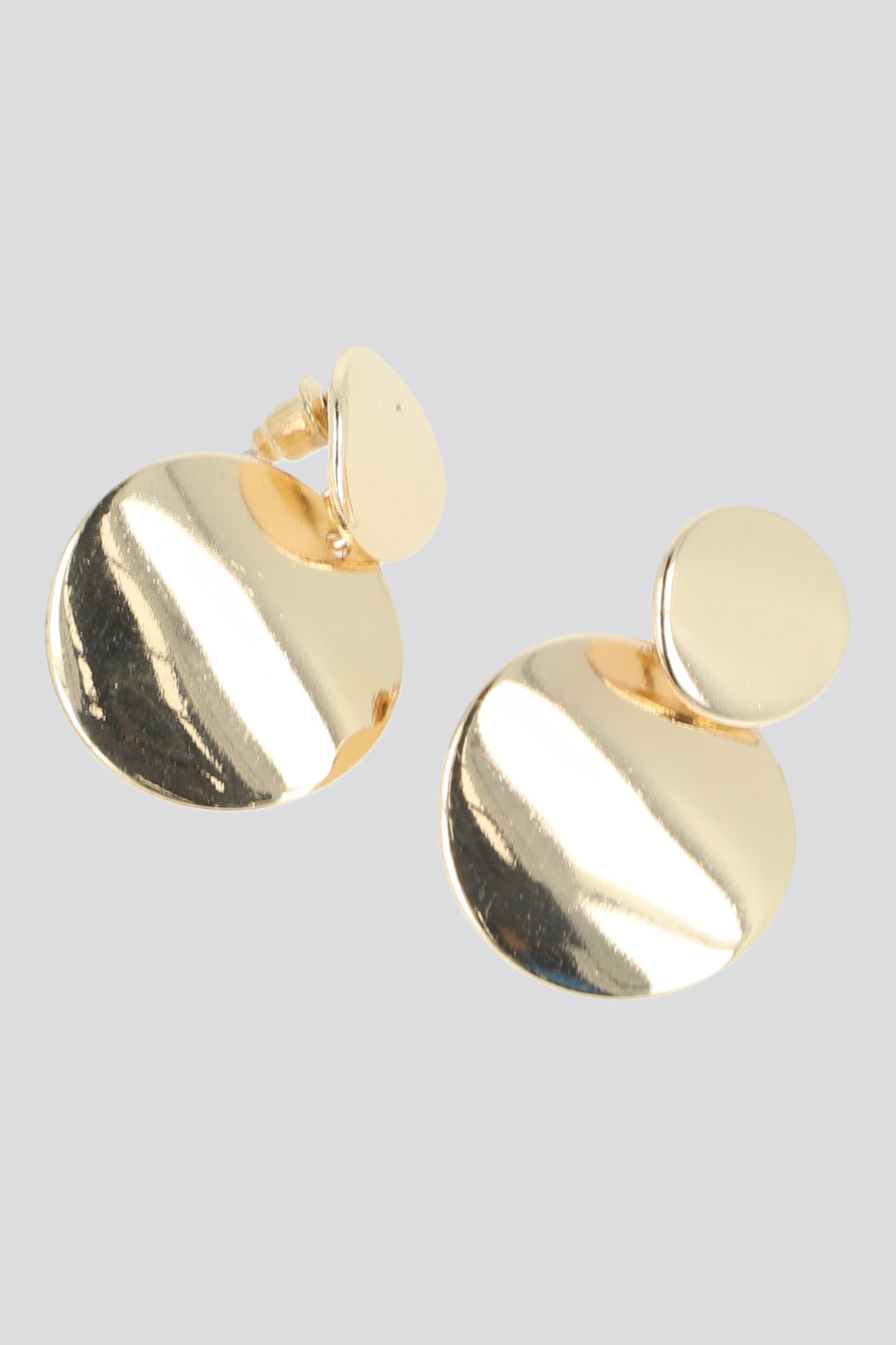 Aretes largos doble circulo