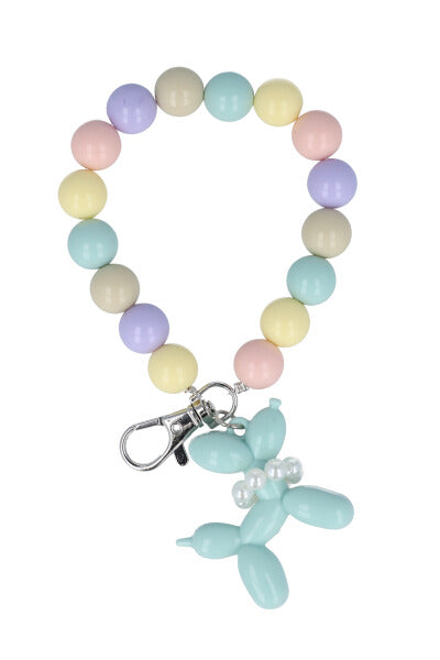 Llavero cuentas perrito globo MULTICOLOR