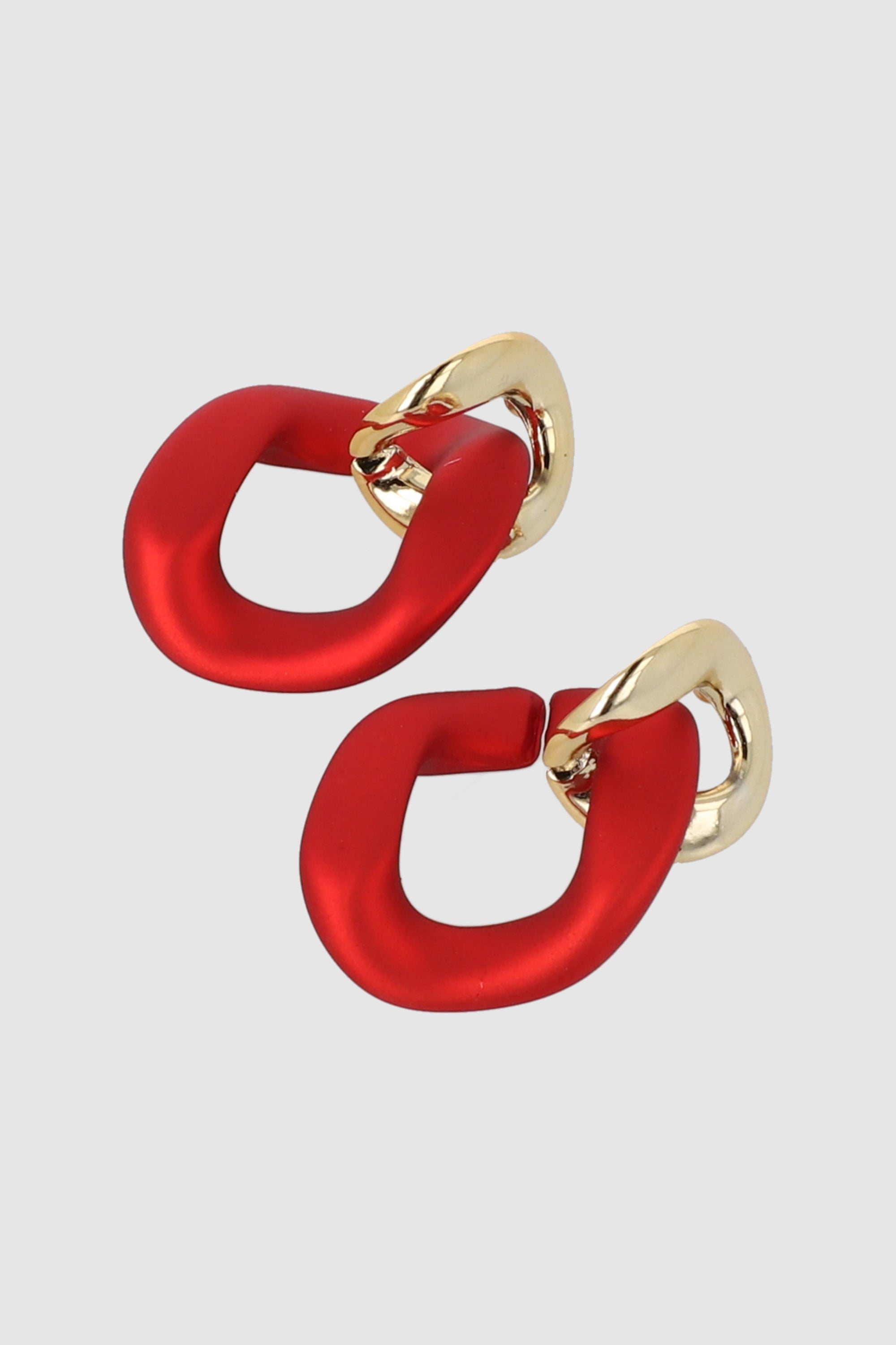 Aretes Formas Metal ROJO