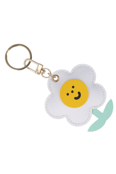 Llavero diseño flor feliz
