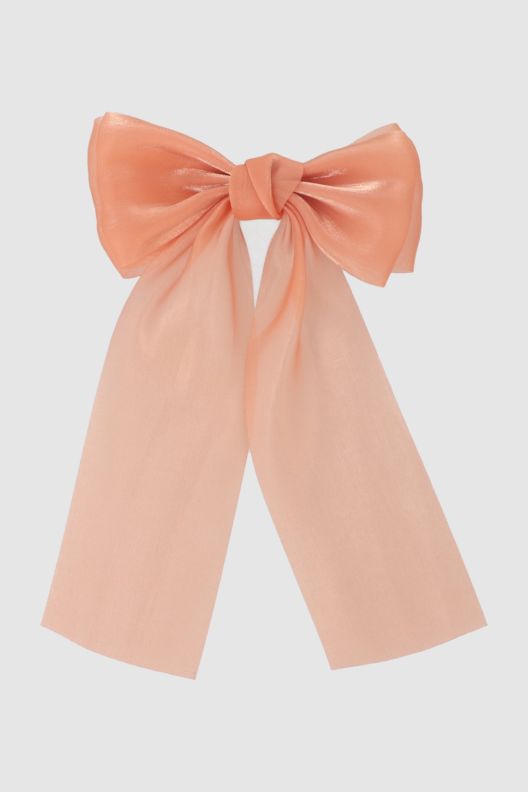 Moño Monocolor Organza CORAL