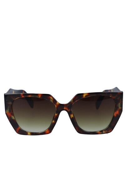 Lentes cuadrados oversize carey