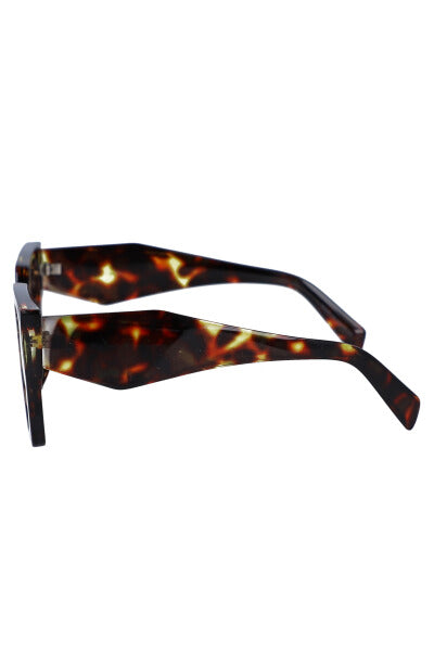 Lentes cuadrados oversize carey MULTICOLOR