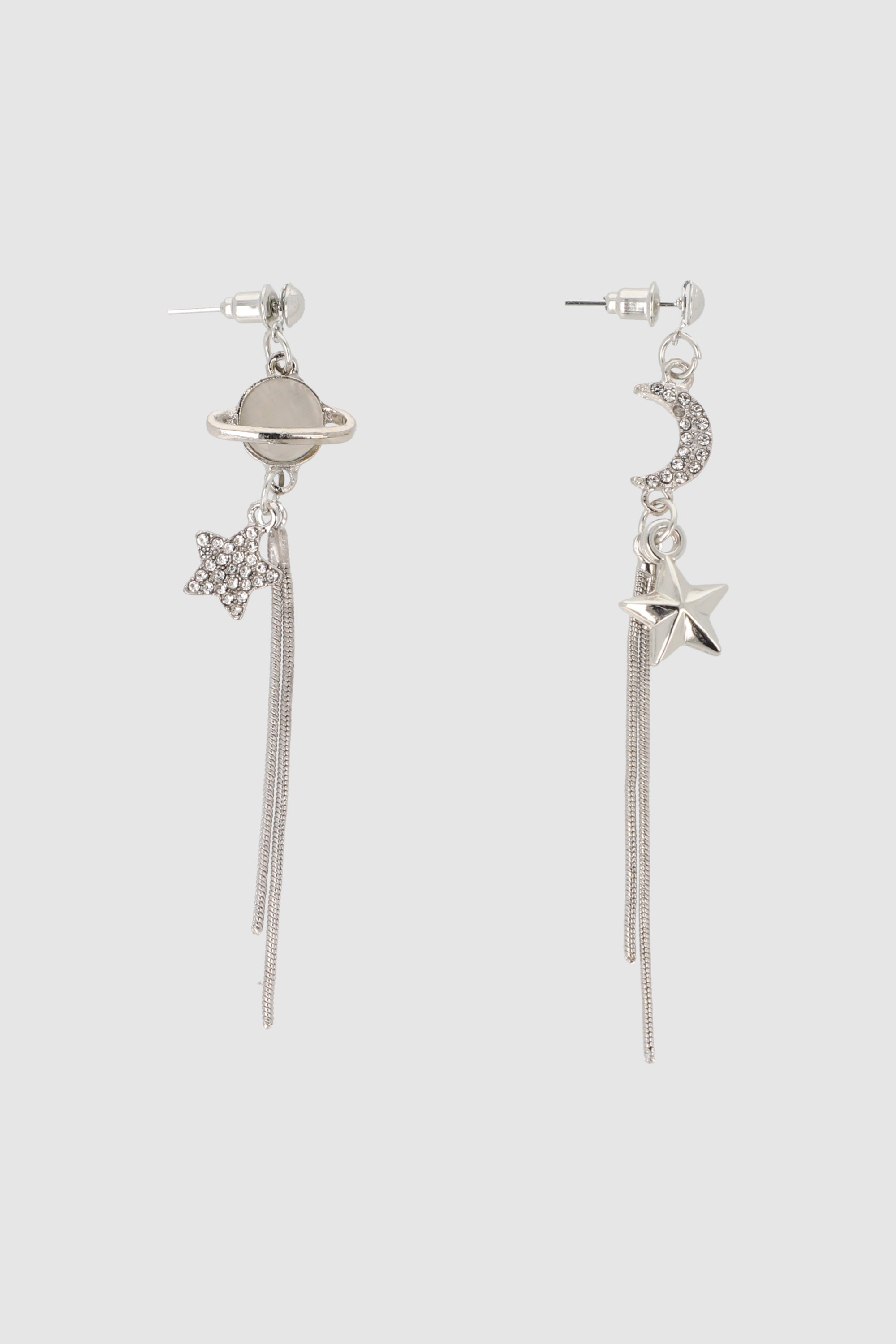 Aretes Maxi Planeta Estrellas PLATA