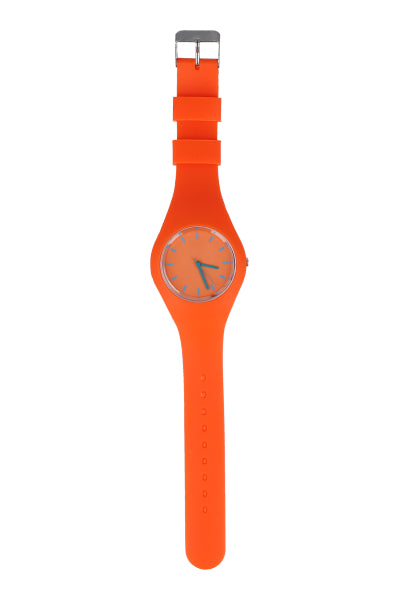 Reloj analógico plástico NARANJA