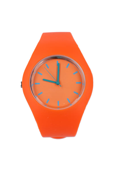 Reloj analógico plástico NARANJA