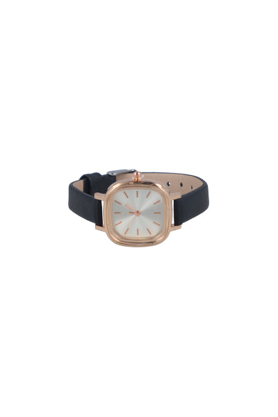 Reloj analógico cuadrado minimalista NEGRO