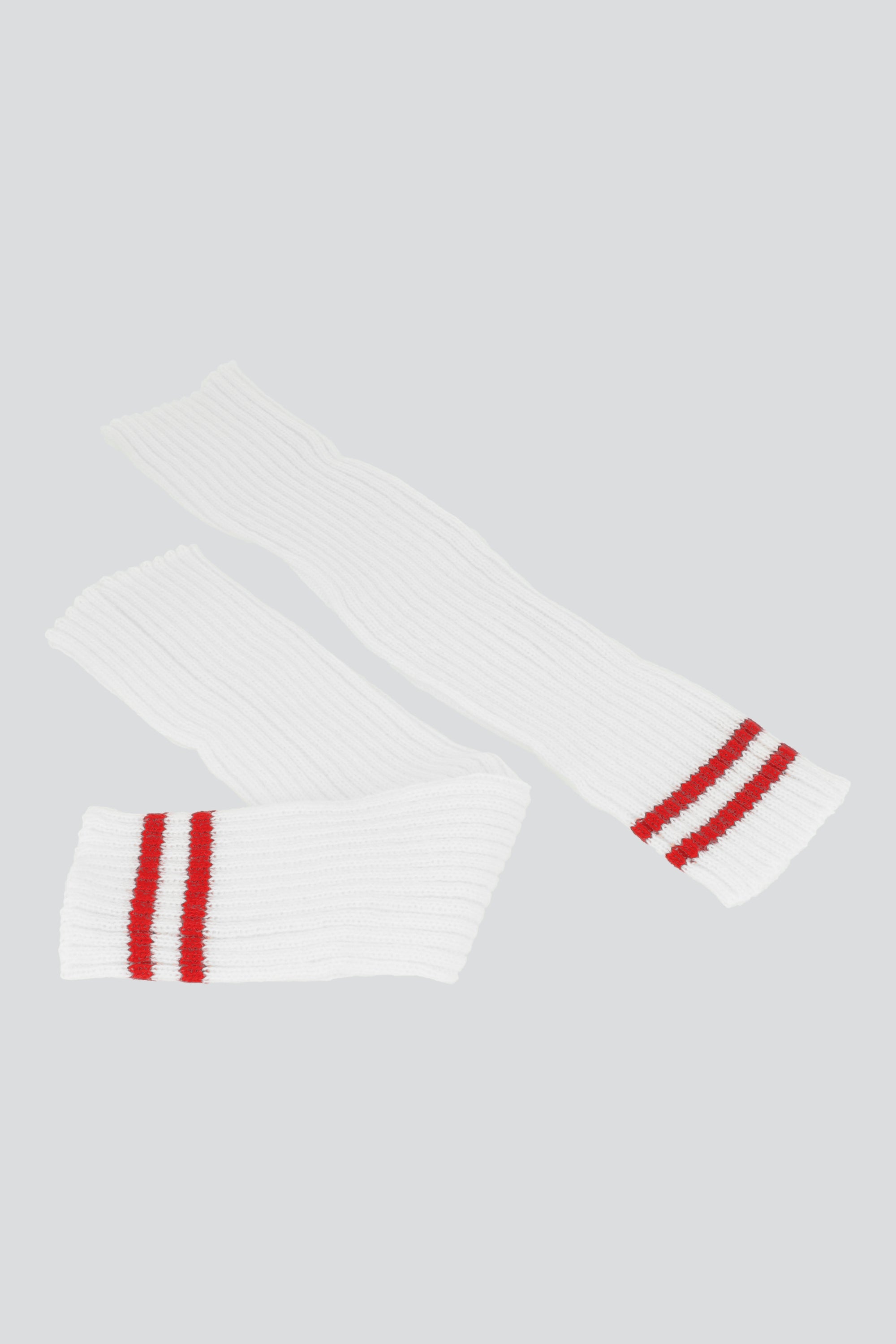 Calentadores Líneas Tejidos ROJO COMBO