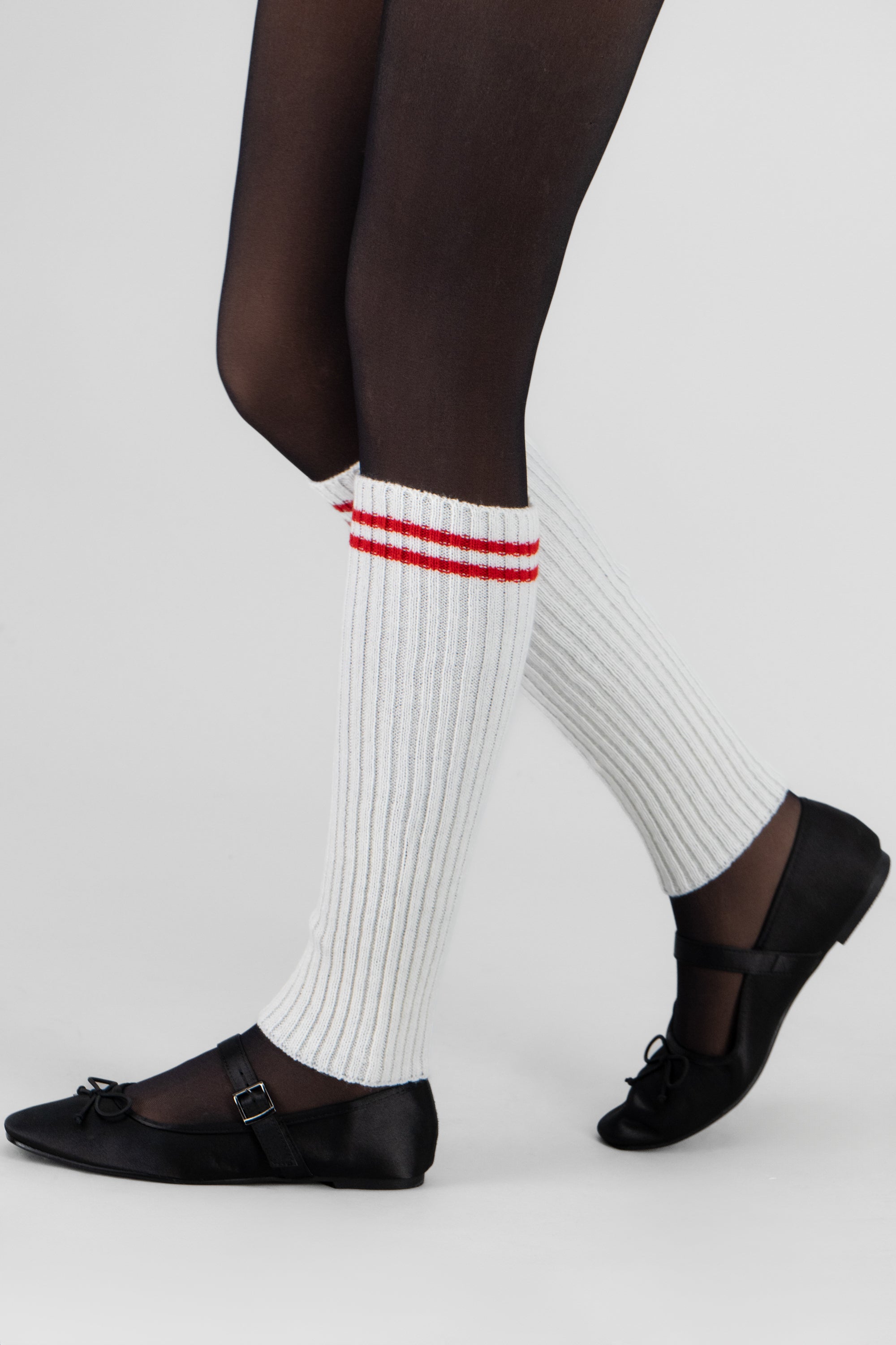 Calentadores Líneas Tejidos ROJO COMBO