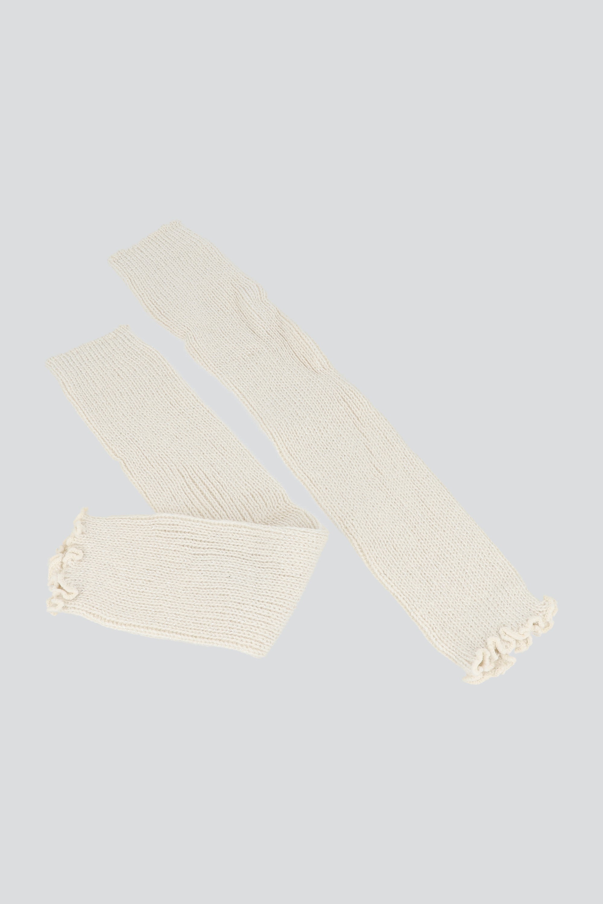 Calentadores tejido acanalado BEIGE