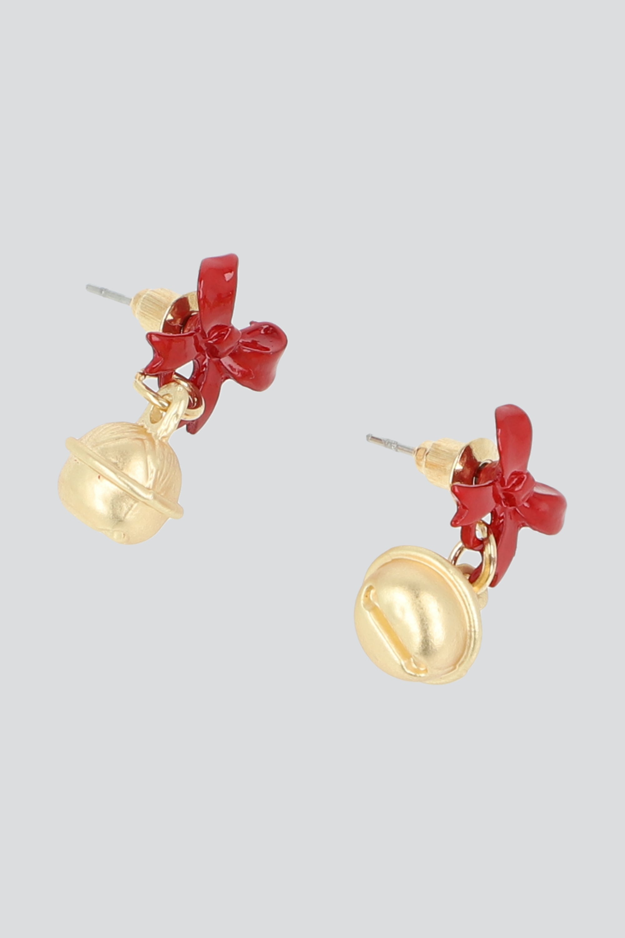 Aretes Moño Navidad ROJO
