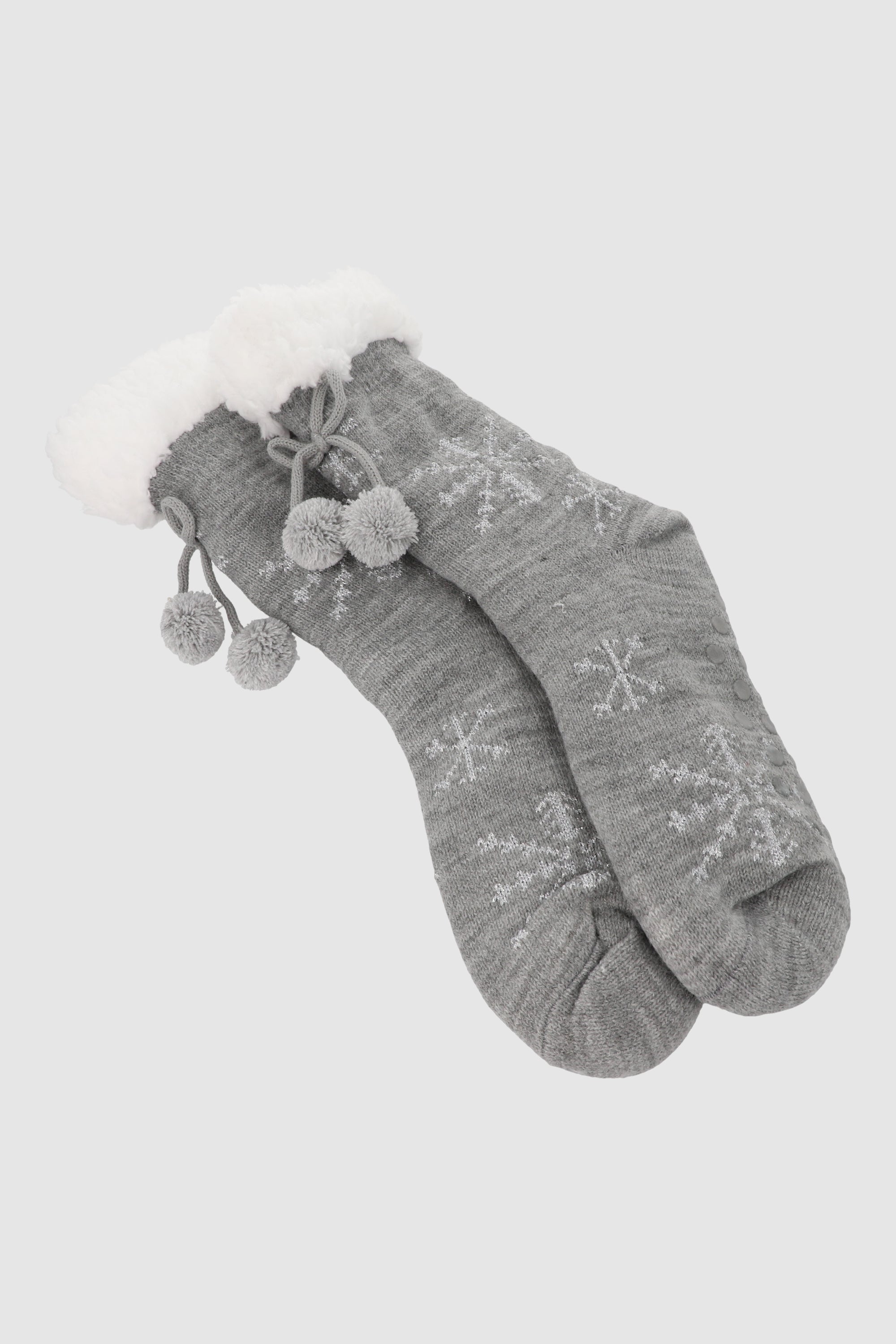 Pantucalcetas diseño navideño GRIS