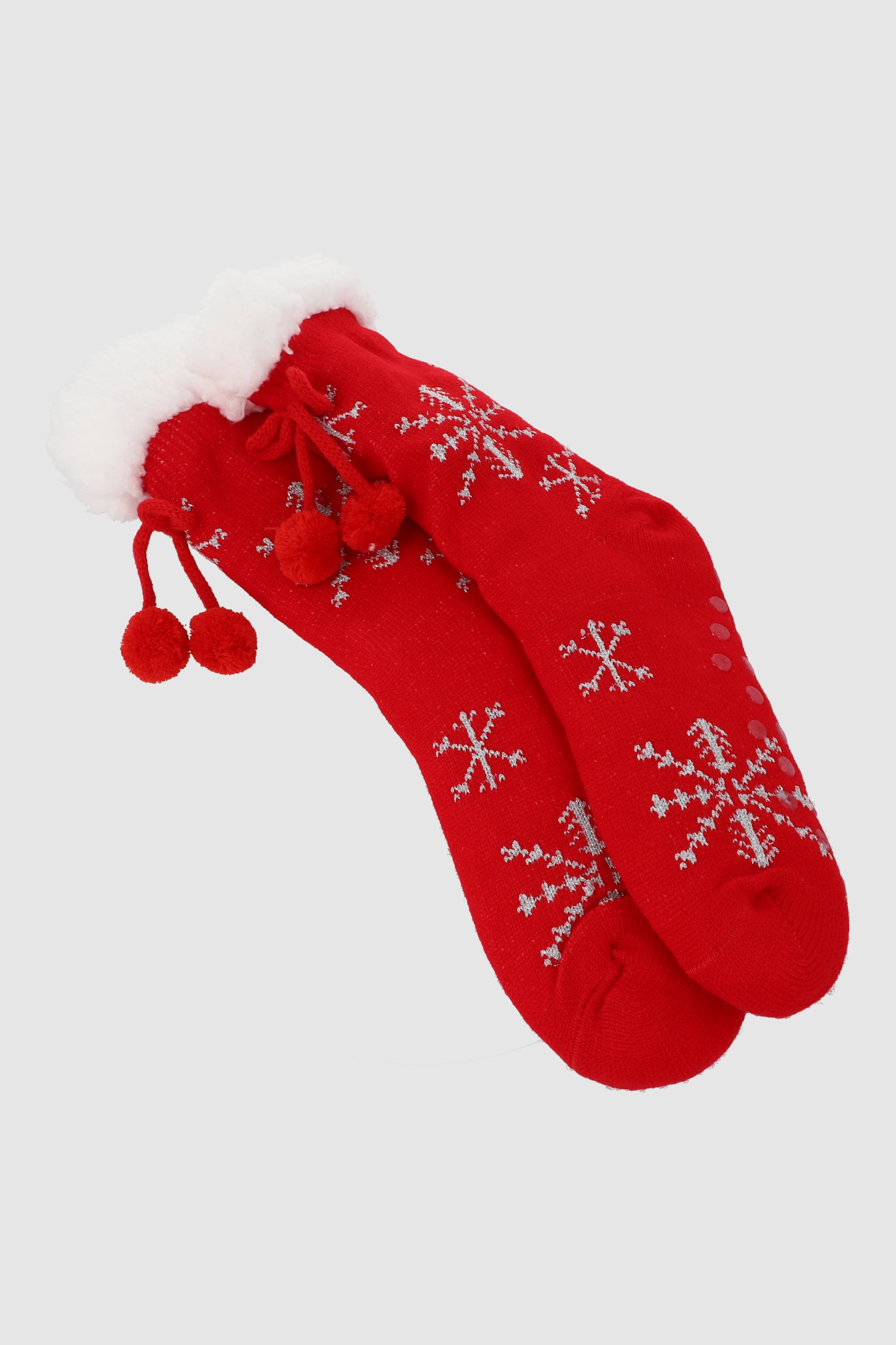 Pantucalcetas diseño navideño ROJO