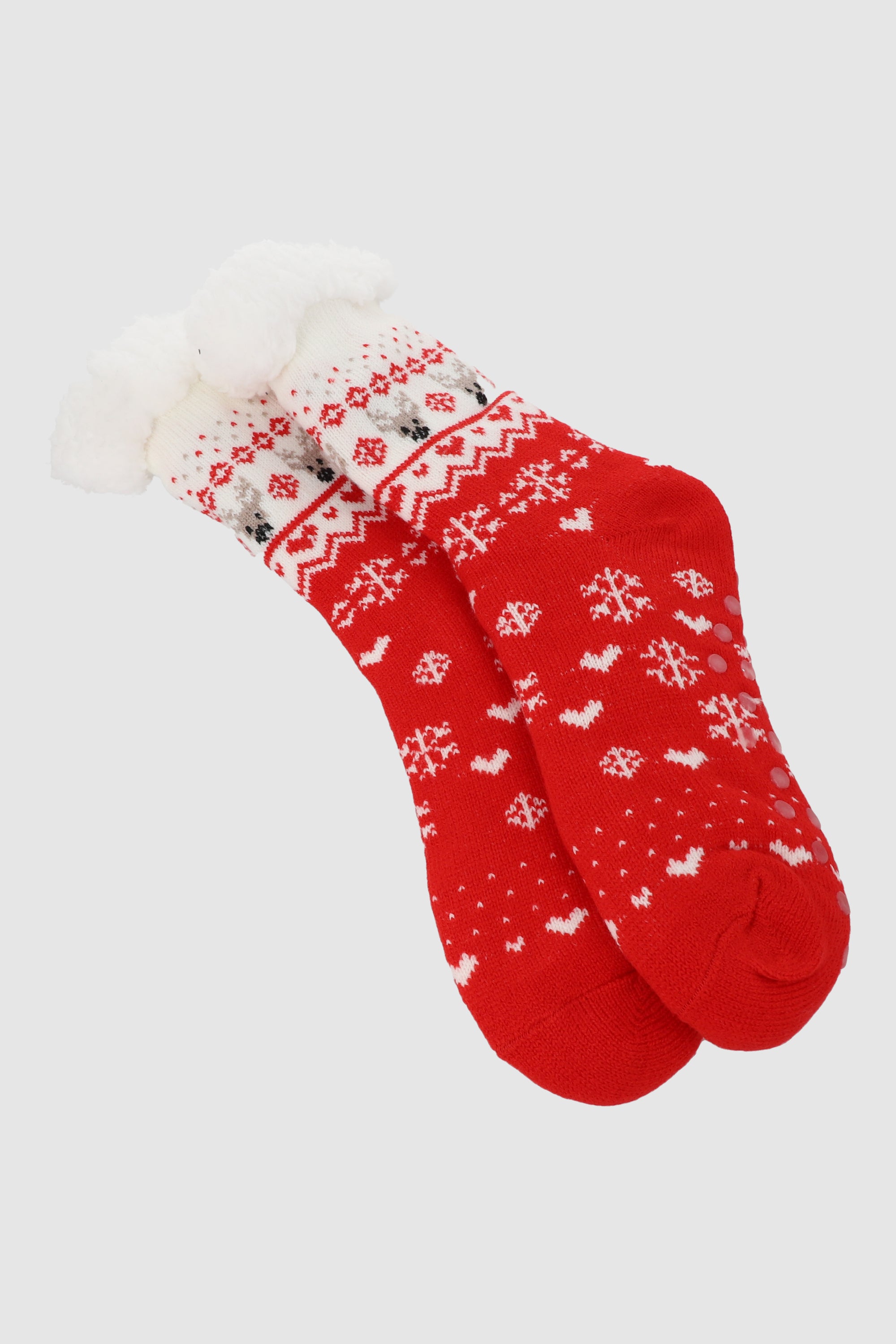 Pantucalcetas estampado navideño ROJO