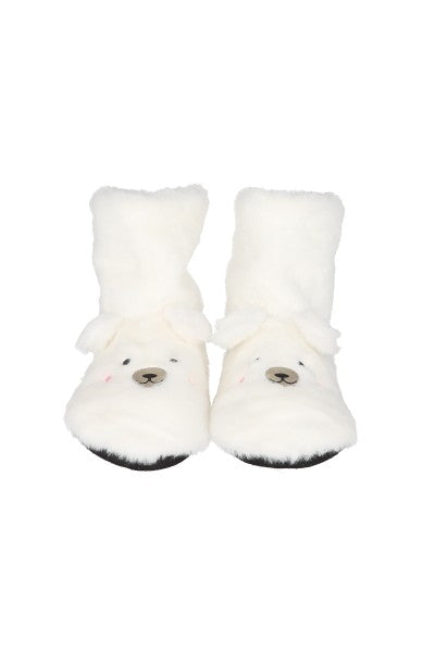 Pantucalcetas diseño oso BLANCO