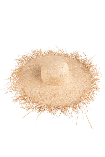 Sombrero floopy flecos BEIGE