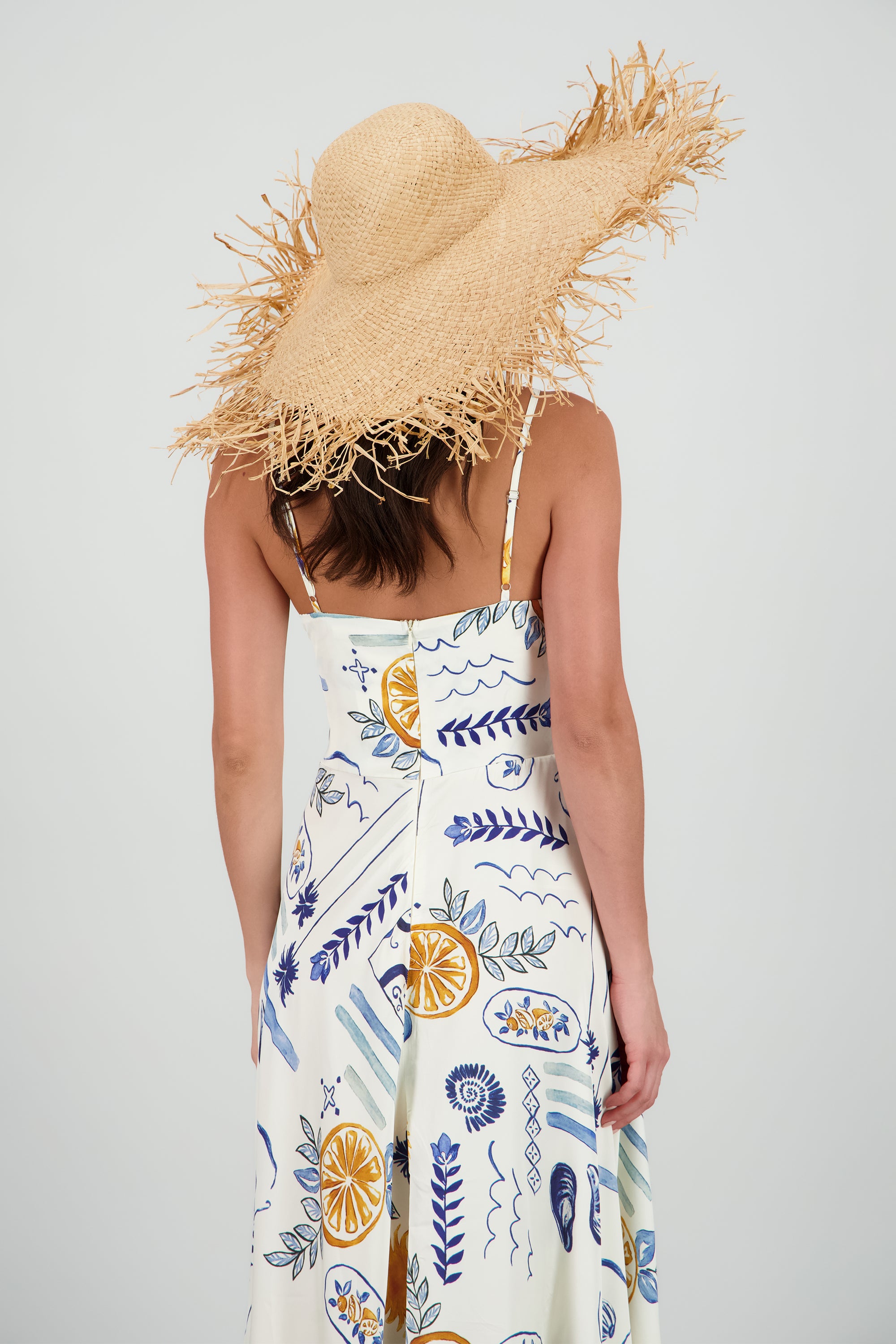 Sombrero floopy flecos BEIGE