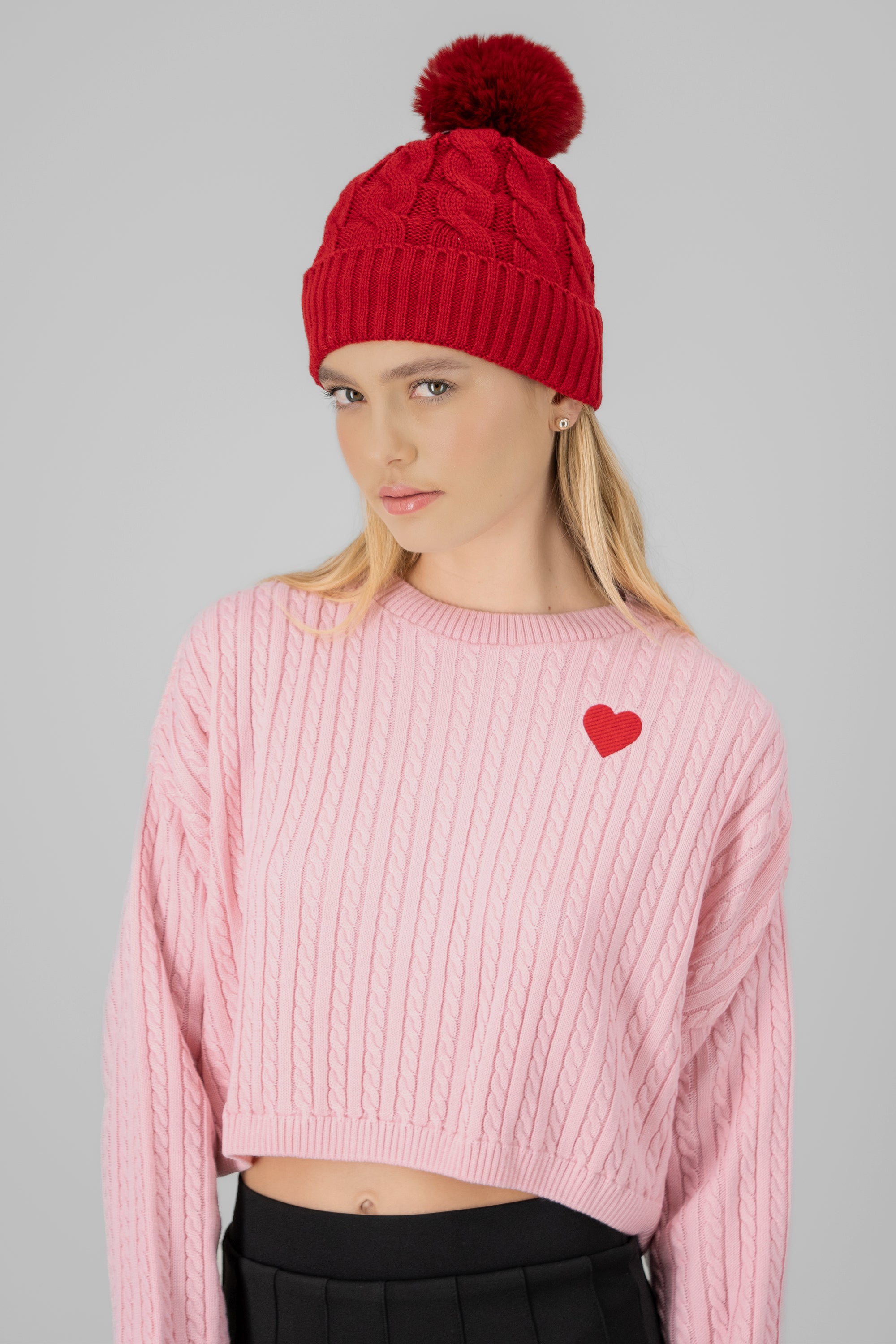 Gorro tejido tenzado