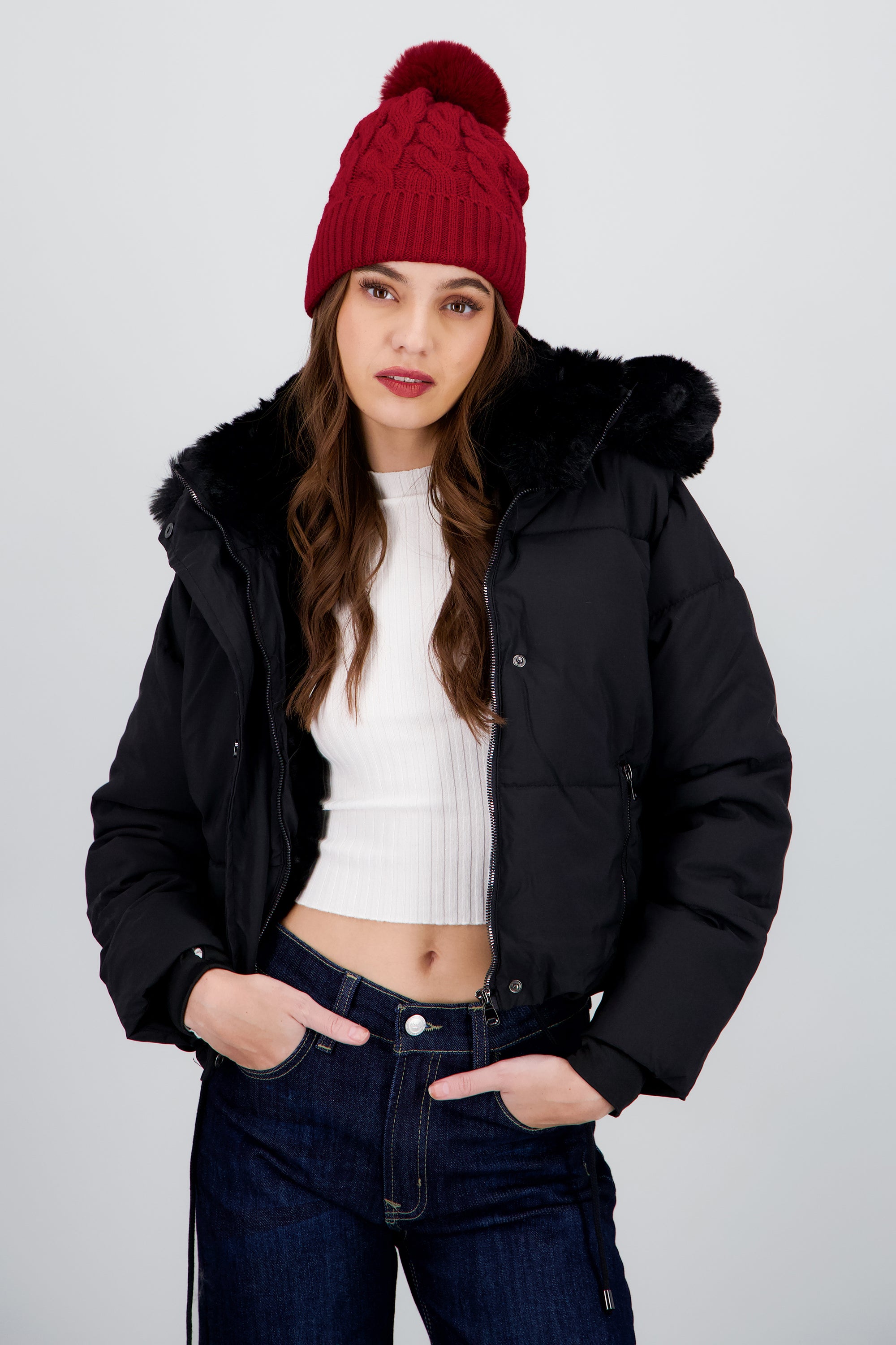 Gorro tejido tenzado