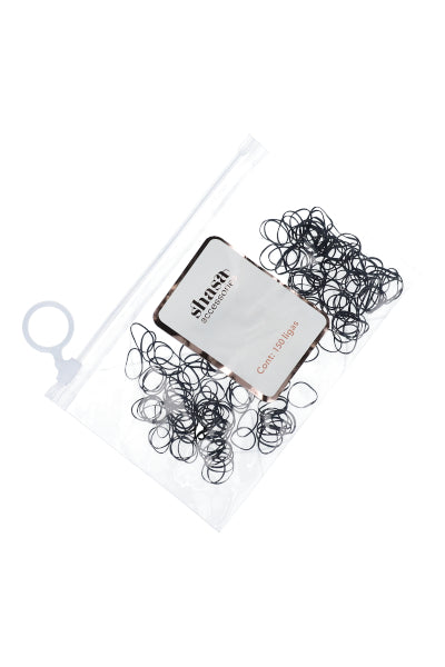 Set 150 piezas liguitas plásticas NEGRO
