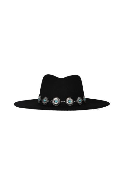 Sombrero fedora hebillas