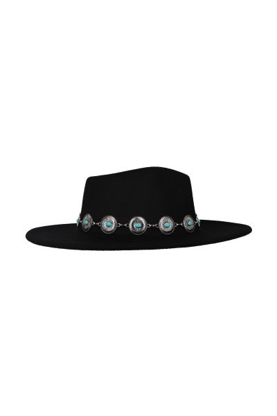 Sombrero fedora hebillas
