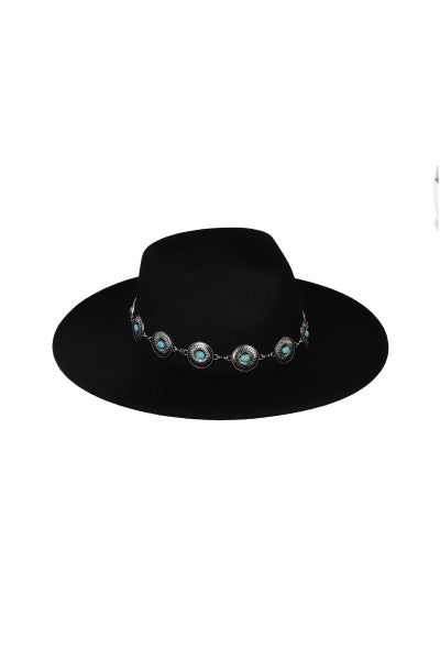 Sombrero fedora hebillas